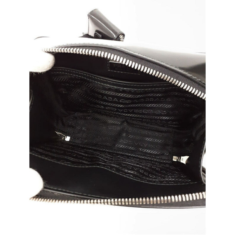 Prada Black Leather Brique Shoulder Bag - Picture 3 of 9